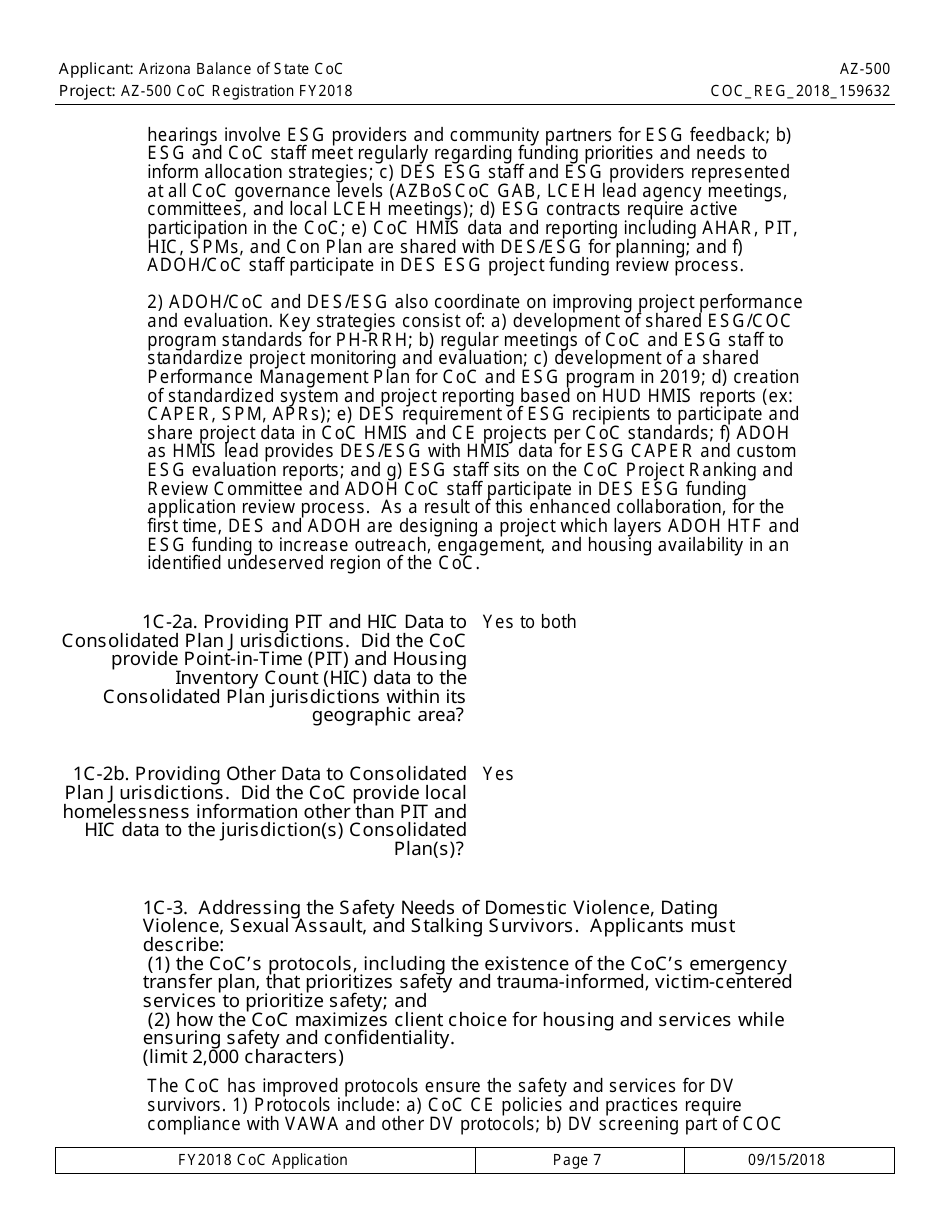 Form AZ-500 Coc Registration Application - Arizona, Page 7
