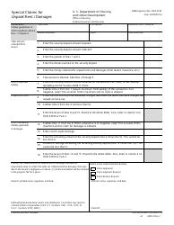 Document preview: Form HUD-52671-A Special Claims for Unpaid Rent / Damages