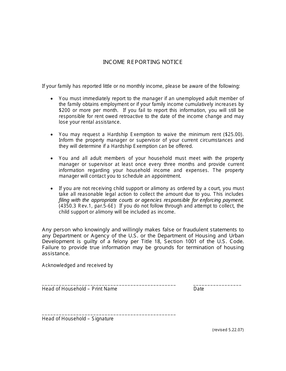 Interview and Income Questionnaire - Arizona, Page 3