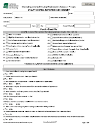 Quality Control Inspection (Qci) Checklist - Arizona