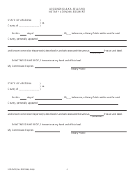 Form 6100 Assignor and Assignee Notary Page - Arizona, Page 2