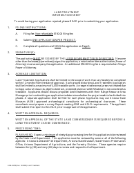 Form 6104 &quot;Land Treatment Application&quot; - Arizona