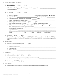 Form 6104 Land Treatment Application - Arizona, Page 4