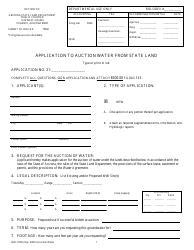 Form 6021 Application to Auction Water From State Land - Arizona, Page 3