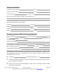 Personal Information Form - Arizona, Page 3