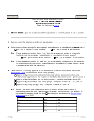 Form C014.002 Articles of Amendment for-Profit Corporation - Arizona