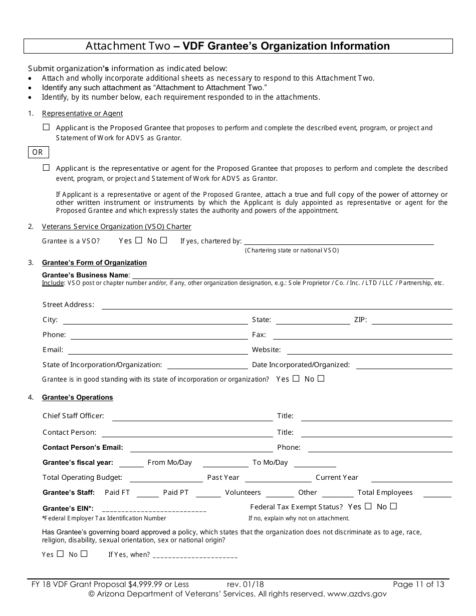 Proposal for Vdf Grant - $4,999.99 or Less - Arizona, Page 11