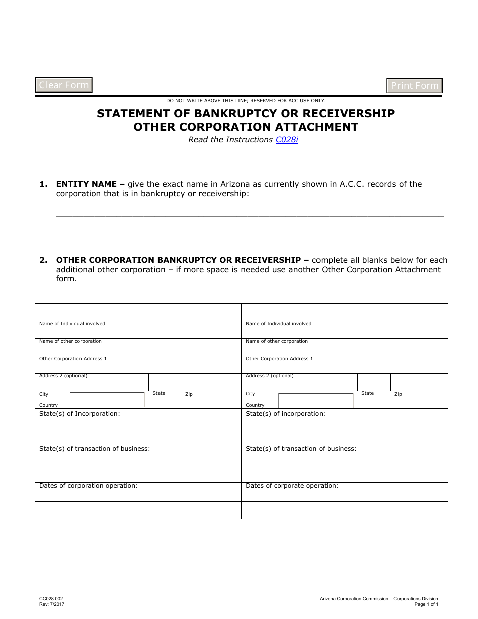 Form CC028.002 Fill Out, Sign Online and Download Fillable PDF