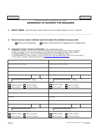 Document preview: Form L043.002 Amendment Attachment for Managers - Arizona