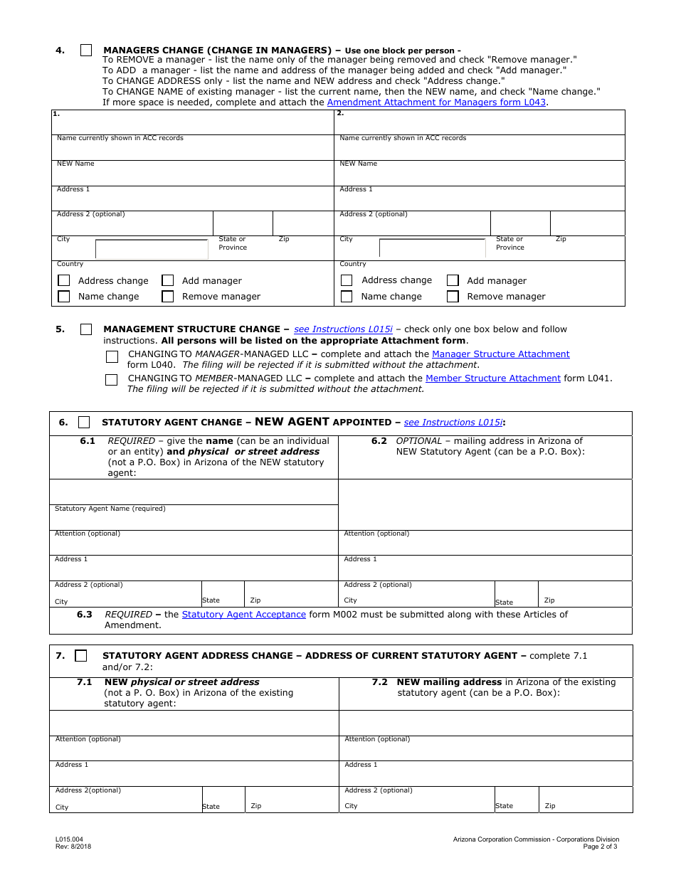 Form L015.004 - Fill Out, Sign Online and Download Fillable PDF ...