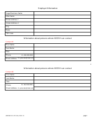 Form ADOSH ICA2212 Serious Event Reporting Form - Arizona, Page 2