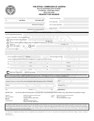 Document preview: Form Claims ICA0446 Request for Hearing - Arizona