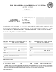 Document preview: Form Claims ICA0121 Request to Change Doctors - Arizona