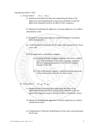 Form Accounting ICA6622 Initial Application for Authority to Self-insure - Arizona, Page 5