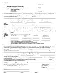 Form ICA04-0521-87 Worker&#039;s Supplemental Claim Form - Arizona