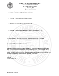 Form SpecFunds ICA5527 Apportionment Settlement Letter - Arizona, Page 2