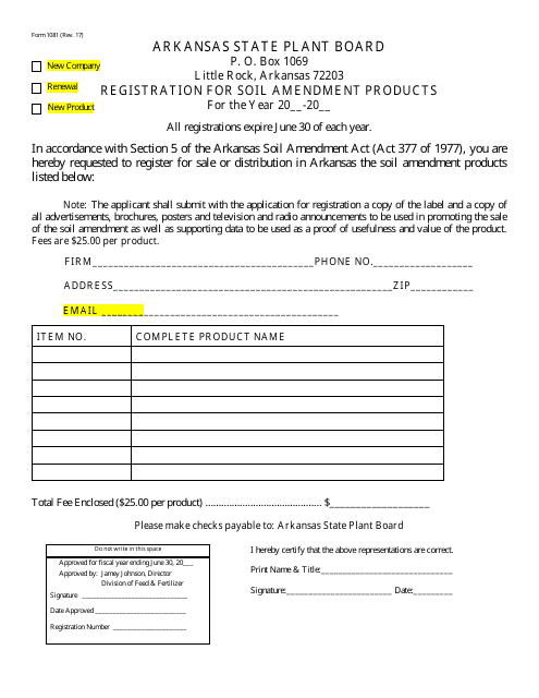 Form 1081  Printable Pdf