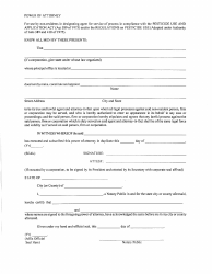 Document preview: Power of Attorney Form - Arkansas