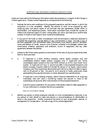 Form CHGAPP-100 Application for Change in Control - Arkansas, Page 5