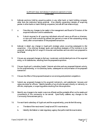 Form CHGAPP-100 Application for Change in Control - Arkansas, Page 6