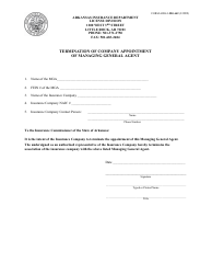 Document preview: Form AID-LI-MGA42 Termination of Company Appointment of Managing General Agent - Arkansas