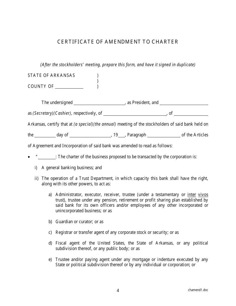 Form TPOAPP-100 Application to Adopt Trust Powers - Arkansas, Page 11