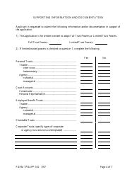 Form TPOAPP-100 Application to Adopt Trust Powers - Arkansas, Page 4