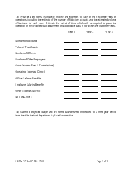 Form TPOAPP-100 Application to Adopt Trust Powers - Arkansas, Page 7