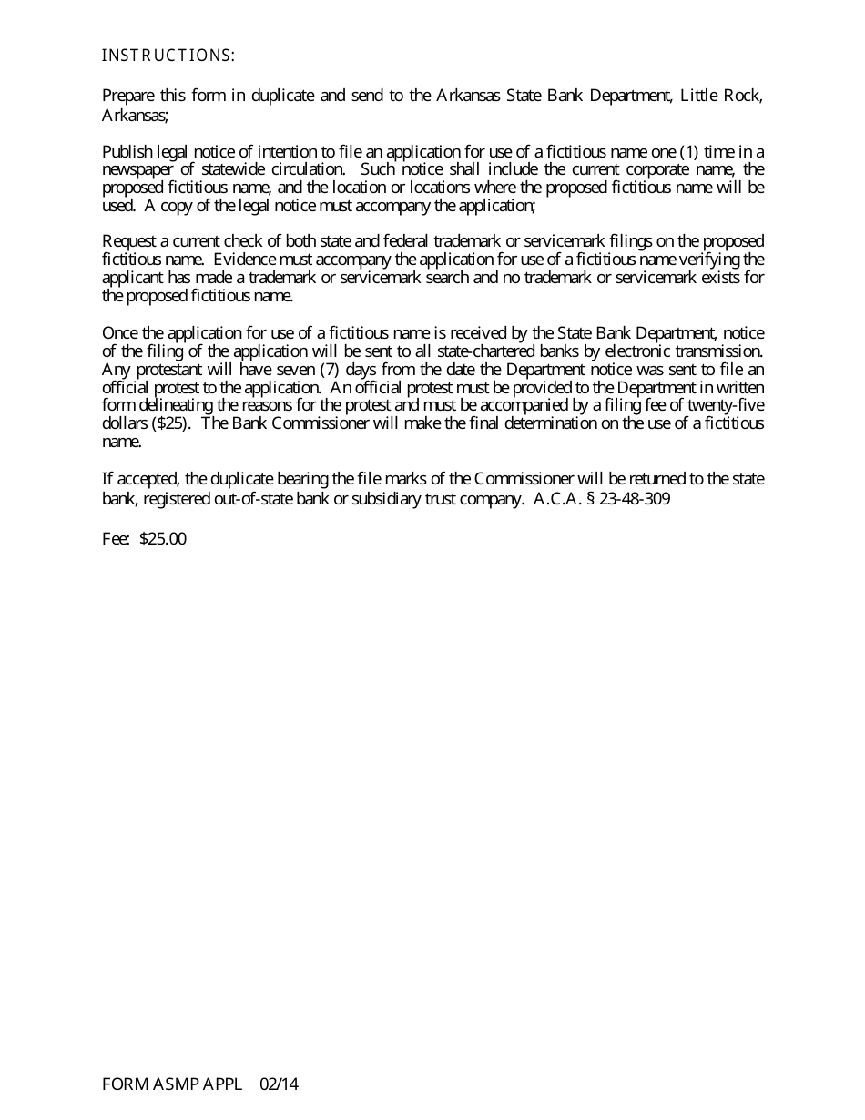 Form ASMP APPL Application for Purchase or Assumption of Less Than a Majority of Liabilities - Arkansas, Page 11