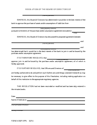 Form ASMP APPL Application for Purchase or Assumption of Less Than a Majority of Liabilities - Arkansas, Page 12