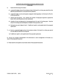 Form ASMP APPL Application for Purchase or Assumption of Less Than a Majority of Liabilities - Arkansas, Page 4