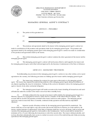 Document preview: Form AID-LI-MGA45 Managing General Agent's Contract - Arkansas