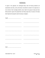 Form NBAPP-100 Application for Proposed State Bank Charter - Arkansas, Page 12
