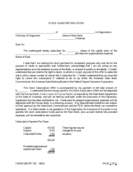 Form NBAPP-100 Application for Proposed State Bank Charter - Arkansas, Page 20