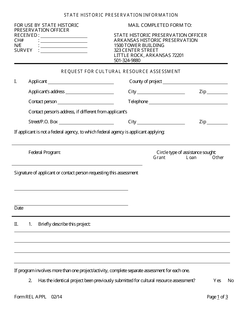 Form REL APPL Application to Relocate Main Office - Arkansas, Page 14