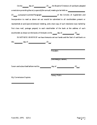 Form REL APPL Application to Relocate Main Office - Arkansas, Page 18