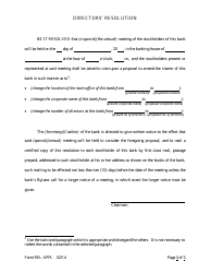 Form REL APPL Application to Relocate Main Office - Arkansas, Page 19