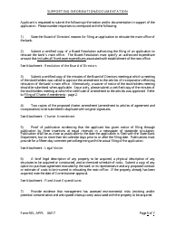 Form REL APPL Application to Relocate Main Office - Arkansas, Page 5