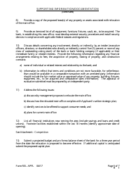 Form REL APPL Application to Relocate Main Office - Arkansas, Page 6