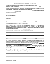 Form REL APPL Application to Relocate Main Office - Arkansas, Page 8