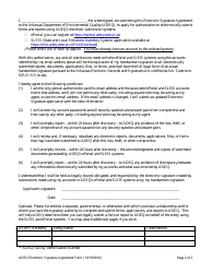 Electronic Signature Agreement Form - Arkansas, Page 2