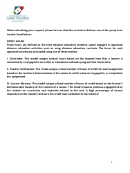 Distance Education Curriculum Approval Request Form - Arkansas, Page 3