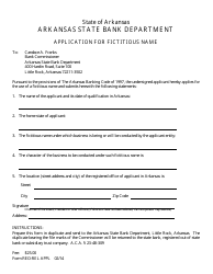 Form REO-REL APPL Application to Reorganize and Relocate Bank Charter - Arkansas, Page 19
