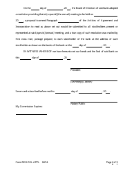 Form REO-REL APPL Application to Reorganize and Relocate Bank Charter - Arkansas, Page 24