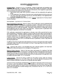 Form REO-REL APPL Application to Reorganize and Relocate Bank Charter - Arkansas, Page 3