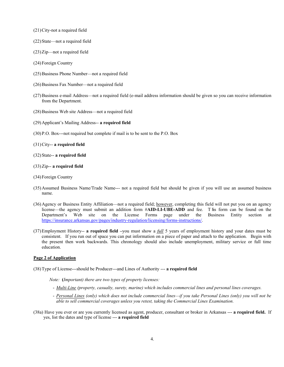Form AID-LI-COR Change From Nonresident to Resident - Arkansas, Page 6