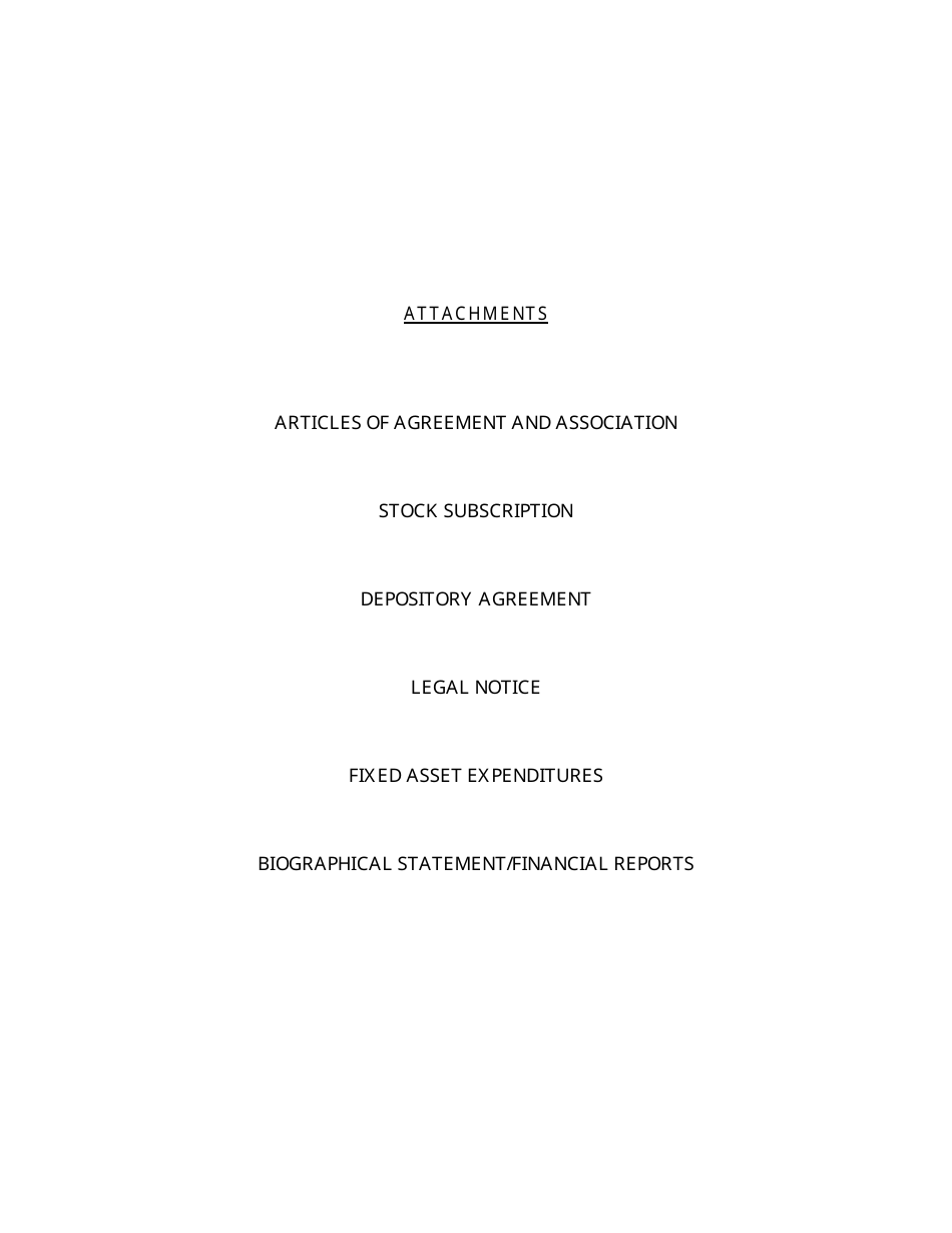Application for Proposed Private State Trust Company - Arkansas, Page 11