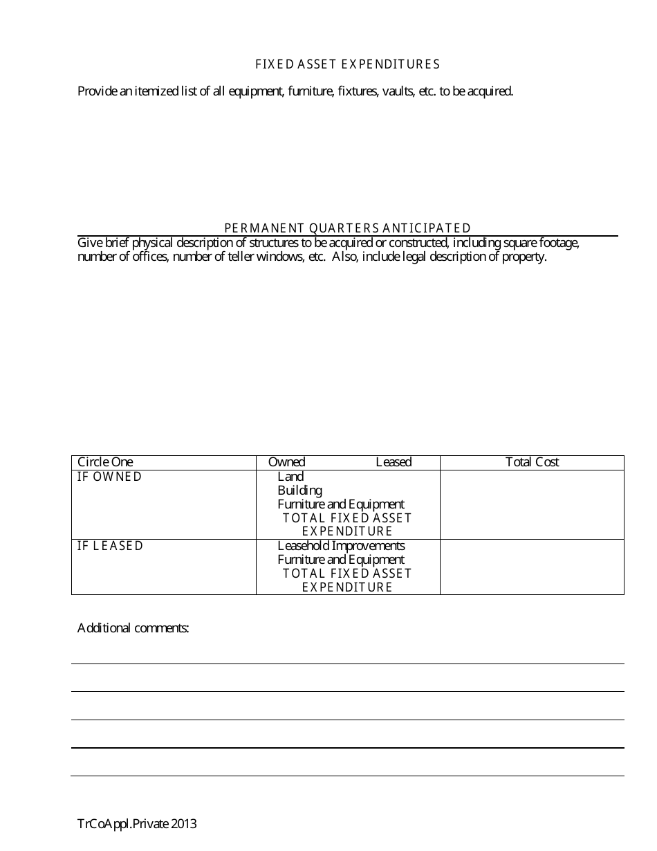 Application for Proposed Private State Trust Company - Arkansas, Page 24