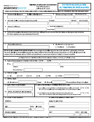 Document preview: Formulario DWS-ARK-AT-213 Peticion De Apelacion Al Tribunal De Apelaciones - Arkansas (Spanish)