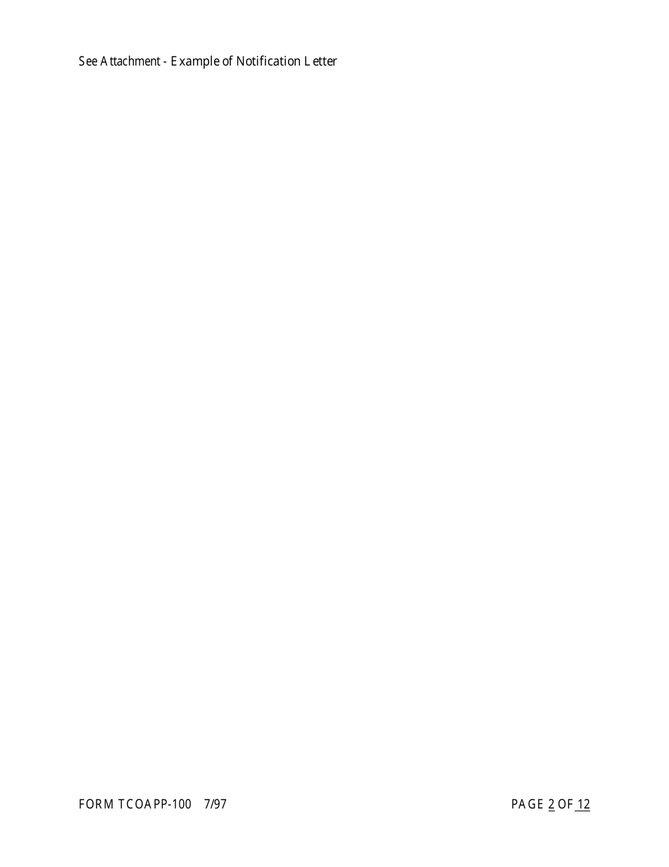 Form TCOAPP-100 Application for Proposed State Trust Company - Arkansas, Page 2